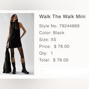 Free People Walk the Walk Mini Dress